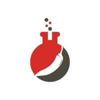 laboratorio chili logo design vettore modello, rosso chili logo. simbolo icona