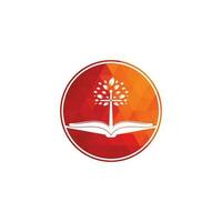 Bibbia attraversare albero Chiesa logo design. Bibbia Chiesa logo vettore
