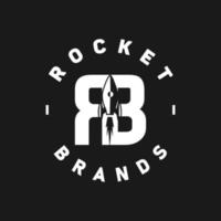 rb iniziale logo design concetto vettore