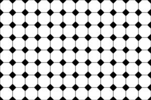 nero e bianca geometrico piastrella pavimento, Ottagono e piazza retrò sfondo per disegno, senza soluzione di continuità modello sfondo. vettore