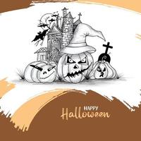 contento Halloween orrore Festival pauroso sfondo design vettore