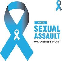 vettore illustrazione su il tema di sessuale assalto consapevolezza e prevenzione mese di aprile
