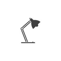 scrivania lampada logo vettore