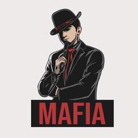illustrazione vettoriale della mafia
