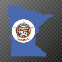 Minnesota stato bandiera. vettore illustrazione.