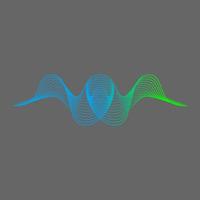 semplice e unico riflessione Linee attraente suono Audio onda cerchio Immagine grafico icona logo design astratto concetto vettore scorta. può essere Usato come simbolo relazionato per astratto o arte