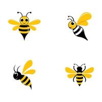 set di immagini logo ape vettore