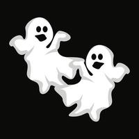 fantasma logo disegno, Halloween icona, Halloween costume illustrazione, celebrazione bandiera modello vettore