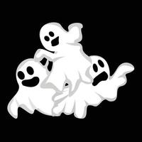 fantasma logo disegno, Halloween icona, Halloween costume illustrazione, celebrazione bandiera modello vettore