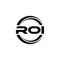 roi lettera logo design nel illustrazione. vettore logo, calligrafia disegni per logo, manifesto, invito, eccetera.