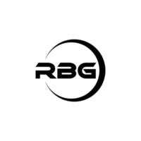 rbg lettera logo design nel illustrazione. vettore logo, calligrafia disegni per logo, manifesto, invito, eccetera.