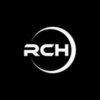 rch lettera logo design nel illustrazione. vettore logo, calligrafia disegni per logo, manifesto, invito, eccetera.