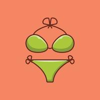 bikini vettore illustrazione su un' sfondo.premio qualità simboli.vettore icone per concetto e grafico design.