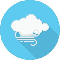 illustrazione vettoriale del vento nuvola su uno sfondo. simboli di qualità premium. icone vettoriali per il concetto e la progettazione grafica.