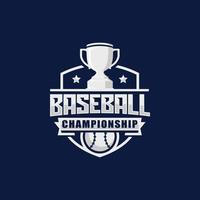 baseball campionato logo design vettore