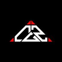 cgz lettera logo creativo design con vettore grafico, cgz semplice e moderno logo nel triangolo forma.