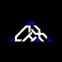 chx lettera logo creativo design con vettore grafico, chx semplice e moderno logo nel triangolo forma.