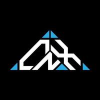 cnx lettera logo creativo design con vettore grafico, cnx semplice e moderno logo nel triangolo forma.