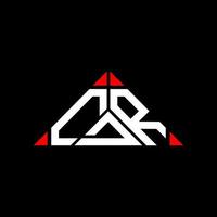 cdr lettera logo creativo design con vettore grafico, cdr semplice e moderno logo nel triangolo forma.