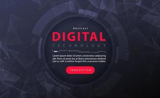 digitale tecnologia nero Venerdì bandiera sfondo, informatica sicurezza tecnologia, astratto rosso buio tecnologia, innovazione futuro dati, Internet Rete, ai grande dati, vendita prezzo marketing, illustrazione vettore