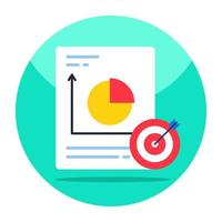 un icona design di attività commerciale rapporto bersaglio vettore