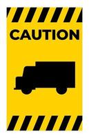 camion attraversamento cartello su bianca sfondo vettore
