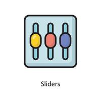 cursori vettore pieno schema icona design illustrazione. nube calcolo simbolo su bianca sfondo eps 10 file