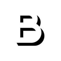 moderno iniziale bb logo lettera semplice e creativo design concetto vettore