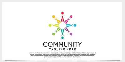 Comunità logo design con creativo concetto premio vettore parte 4
