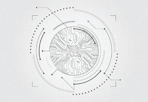design futuristico di sfondo della tecnologia informatica. circuito digitale astratto. illustrazione vettoriale
