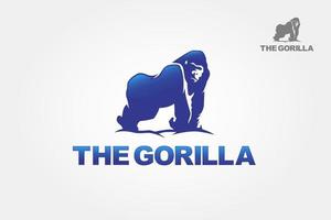 il gorilla vettore logo modello. gorilla per il simbolo. artistico silhouette di selvaggio animali. logo illustrazione.