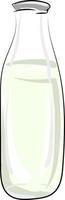 bottiglia di acqua, illustrazione, vettore su bianca sfondo.