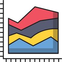 illustrazione vettoriale del grafico su uno sfondo. simboli di qualità premium. icone vettoriali per il concetto e la progettazione grafica.