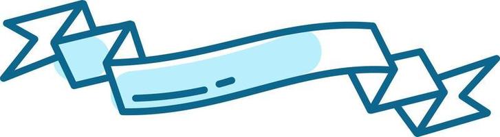 blu formosa striscione, illustrazione, vettore su un' bianca sfondo.