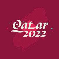 Qatar 2022 tema striscione. vettore
