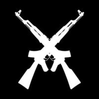 silhouette di il arma pistola per arte illustrazione, pittogramma o grafico design elemento. vettore illustrazione