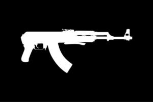 silhouette di il arma pistola per arte illustrazione, pittogramma o grafico design elemento. vettore illustrazione