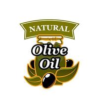 vettore naturale oliva olio e olive icona