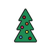 Natale albero con i regali. Natale carta vettore