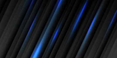 banner di forma ad angolo nero e blu scuro vettore