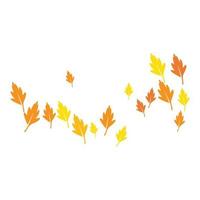 autunno foglia logo vettore