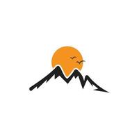 vettore logo montagne