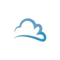 vettore logo cloud