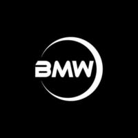 BMW lettera logo design nel illustrazione. vettore logo, calligrafia disegni per logo, manifesto, invito, eccetera.