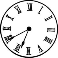analogico orologio, Vintage ▾ illustrazione. vettore
