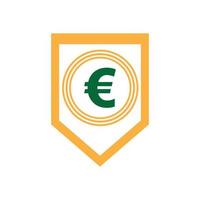 Euro i soldi vettore icona illustrazione design modello - vettore