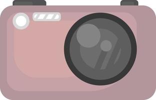 rosa telecamera, illustrazione, vettore su bianca sfondo