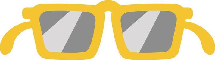 giallo occhiali da sole, icona illustrazione, vettore su bianca sfondo