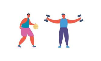 persone fare gli sport attività illustrazione vettore