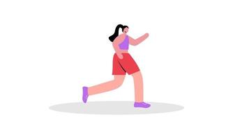 in esecuzione jogging tempo illustrazione vettore